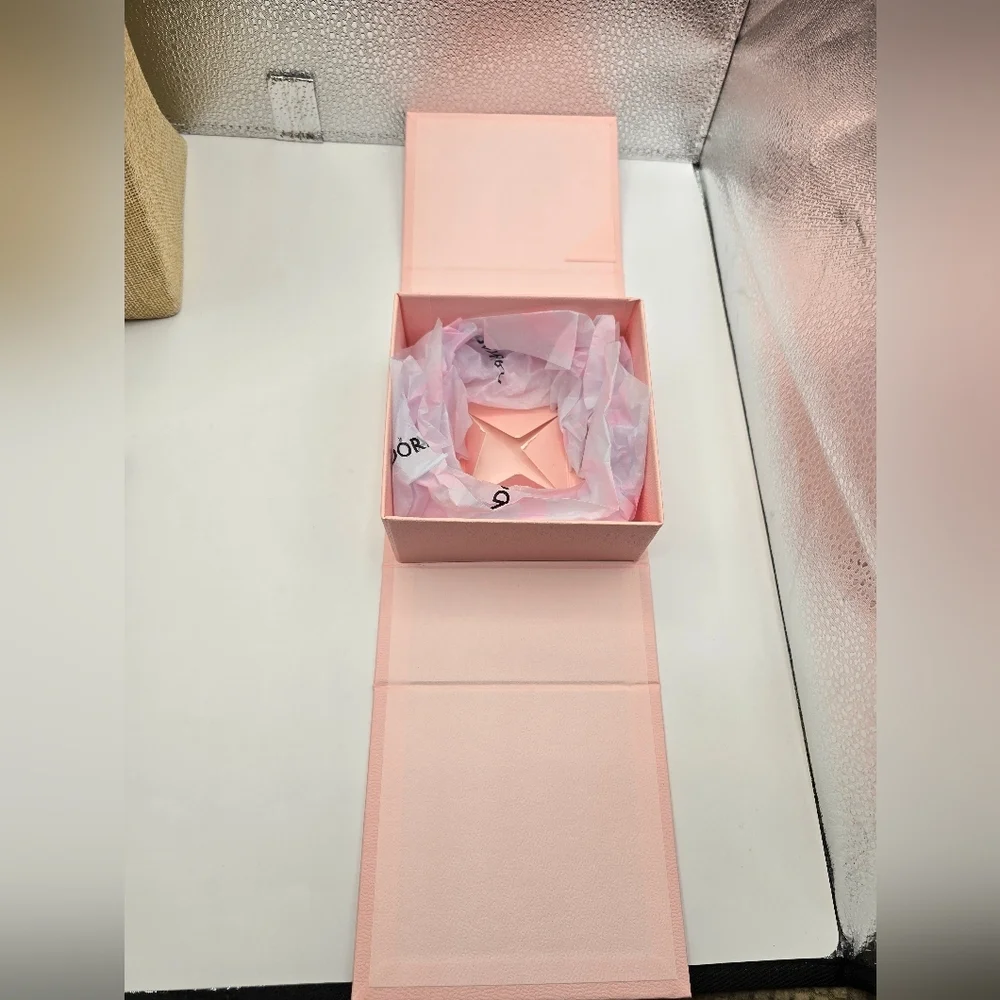 Pink Authentic Pandora Gift Box With Pandora Tissue Paper
